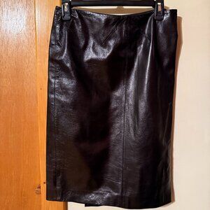 Narciso Rodriguez Leather Skirt
